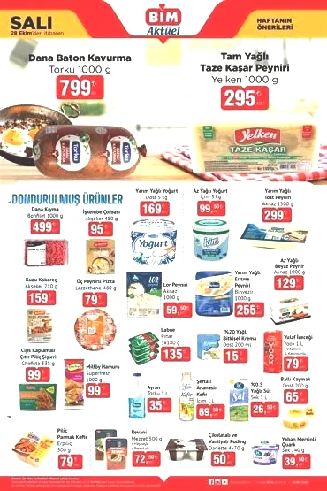BİM 28 EKİM AKTÜEL ÜRÜNLER KATALOĞU BİM'de gelecek hafta neler var