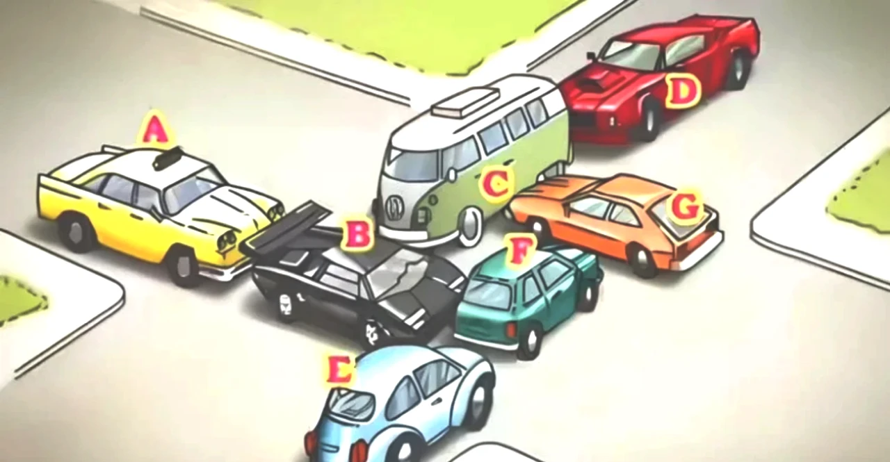 Bir Araba ile Trafik Sıkışıklığını Kaç Saniyede Aşabilirsiniz? Zeka Testi Sizi Bekliyor!